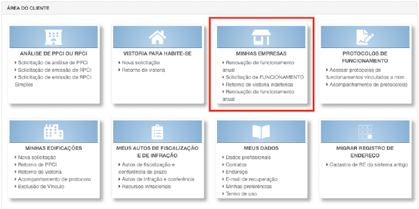 Guia de Empresas no Corpo de Bombeiros Militar de Santa Catarina 