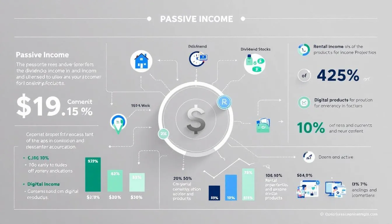 Gráfico ou dashboard sobre Benefícios da renda passiva