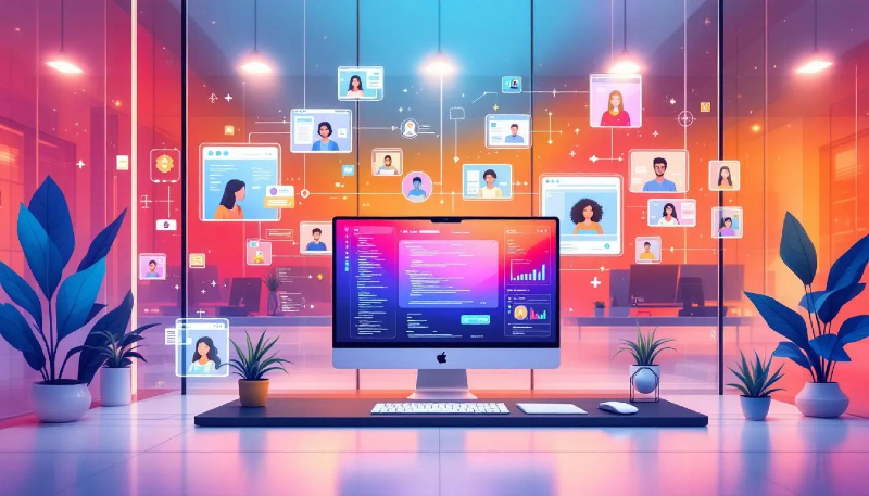 Computador com aplicativos.