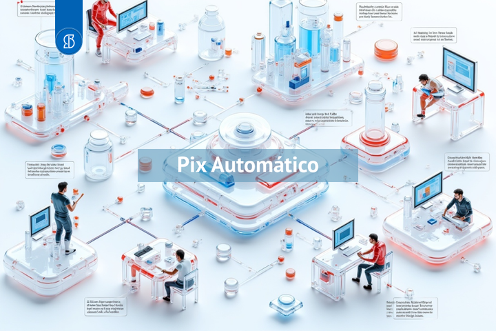 Ilustração do Pix Automático substituindo o débito em conta.