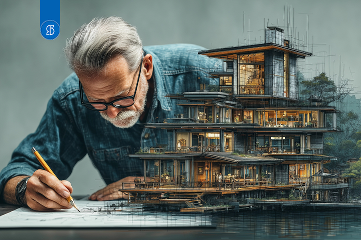Foto de Arquiteto Projetando.