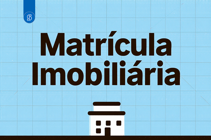 Foto com a escrita Matrícula Imobiliária.